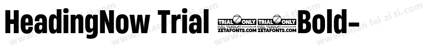 HeadingNow Trial 56Bold字体转换